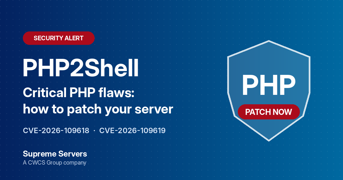 PHP2Shell security alert: critical PHP flaws CVE-2026-109618 and CVE-2026-109619, patch now